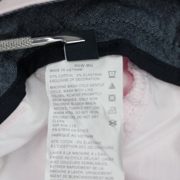 Nautica Deck Stretch Chino Shorts NWT Mens 46W Pink Cotton Stretch w/ 10" inseam - Picture 14 of 16